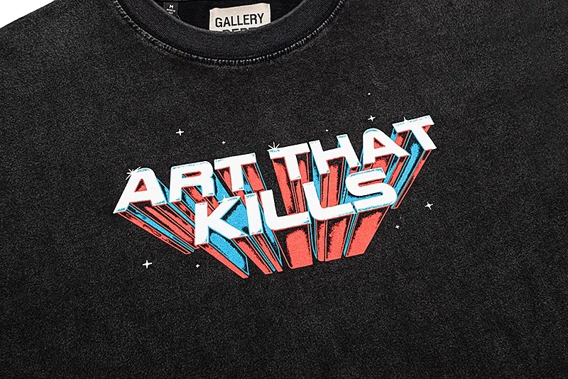 GALLERY. DEPT new short-sleeved T-shirt Style number: D2282P110 Color: Black Size: S M L XL